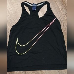 NIKE t back athletic tank top Black womens Medium